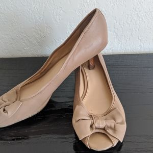 Franco Sarto Ricardo kitty heels nude